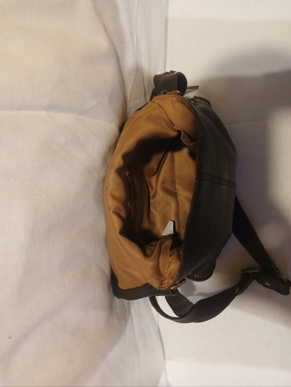 The Sak Crossbody Bag Leather Brown Pebbled Leather Silverlake - Picture 8 of 13